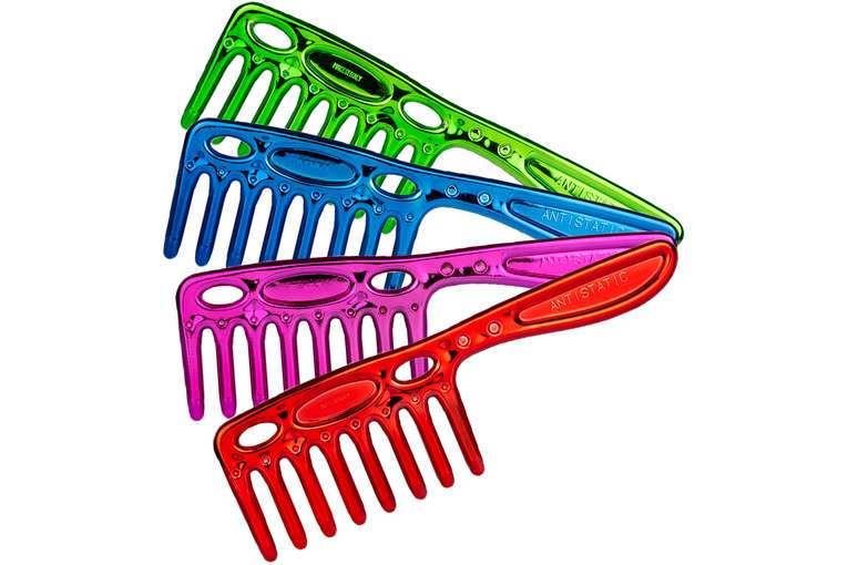 Pettine Antistatico con Manico Vari Colori