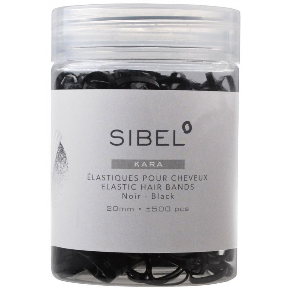 Sibel Claire Elastici per Capelli Professionali da Acconciature 500 pz