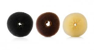 spugna a ciambella per chignon misura medio/piccola colori nero castano biondo