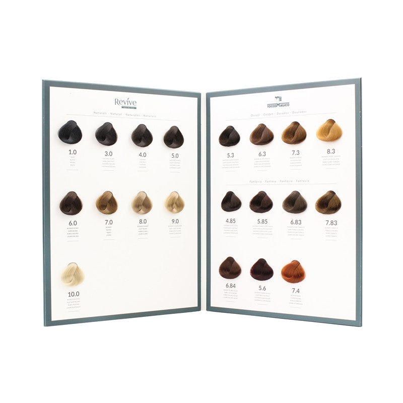 cartella colori Tocco Magico Revive Kit Color Crema Colorante Tintura Permanente 
