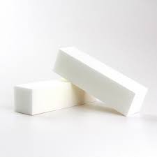 Buffer Lucida Unghie Mattoncino Bianco 2 Pezzi