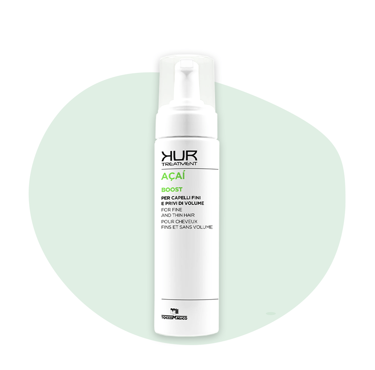 Tocco magico kur acai boost mousse per capelli privi di volume 200 ml