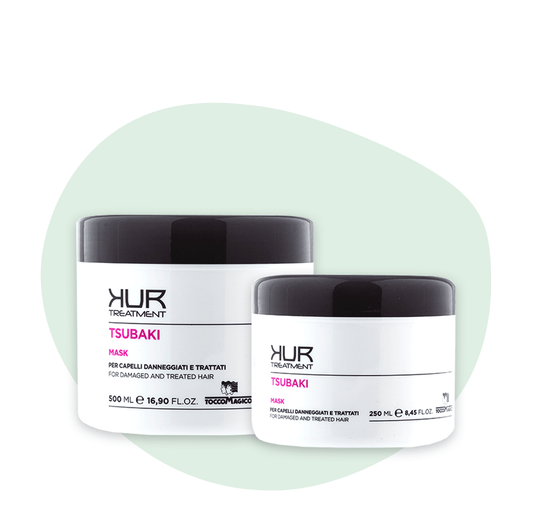 Tocco magico kur maschera Tsubaki per capelli secchi e trattati 250 ml e 500 ml