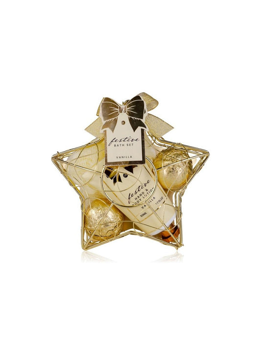 Ac Festive Confezione Metallo Stella Vaniglia Donna  Confezione Regalo