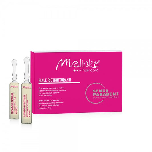 Malinka fiale ristrutturanti per capelli 